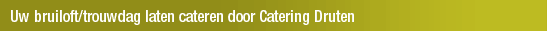 Uw bruiloft/trouwdag laten cateren door Catering Druten